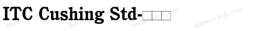 ITC Cushing Std字体转换